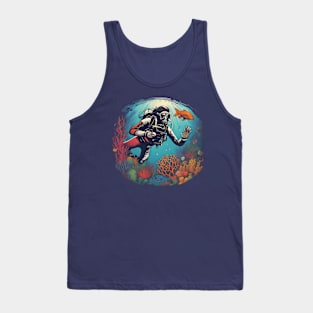 Hawaiian Ocean Dive Summer Colors Tank Top